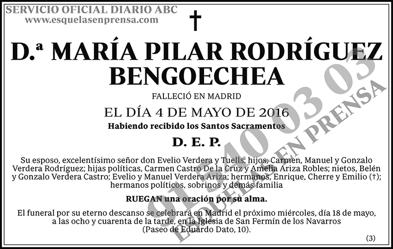 María Pilar Rodríguez Bengoechea